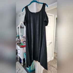 Grey jersey tank dress